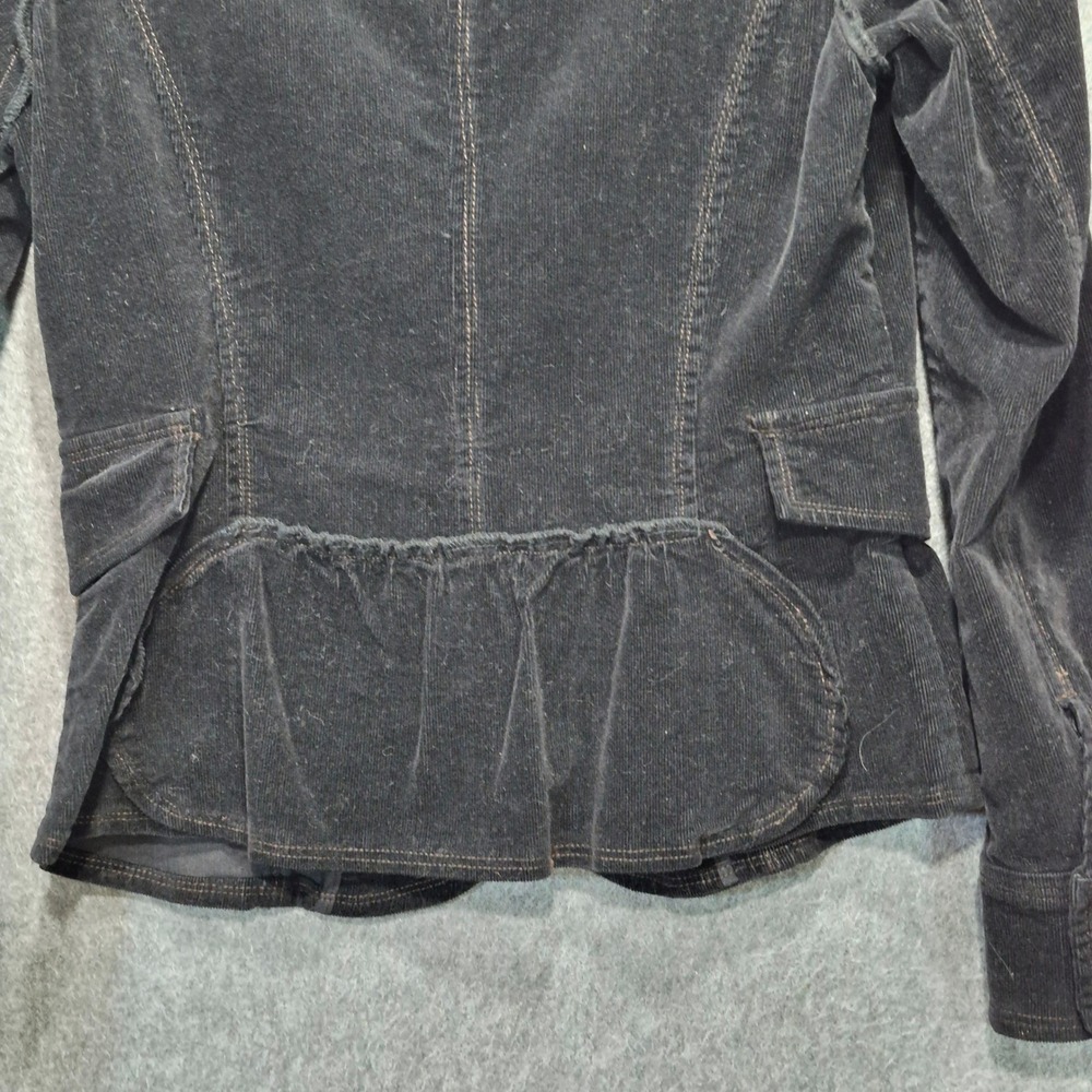 Vtg Y2K Sugarlips Embroidered Beaded Corduroy Jacket S 100% Cotton Boho Glam - Picture 9 of 9